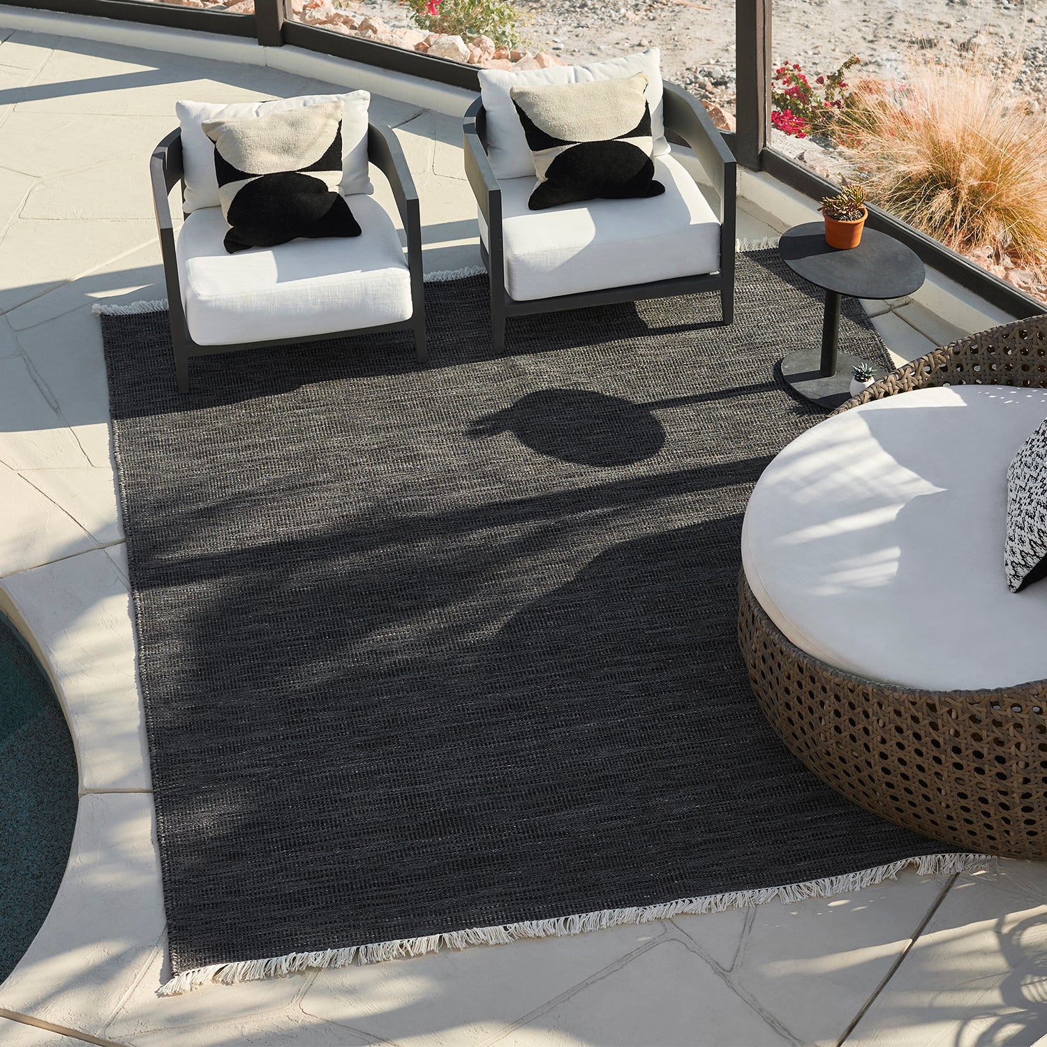 Andoise Outdoor Rug (Charcoal) - Image 7