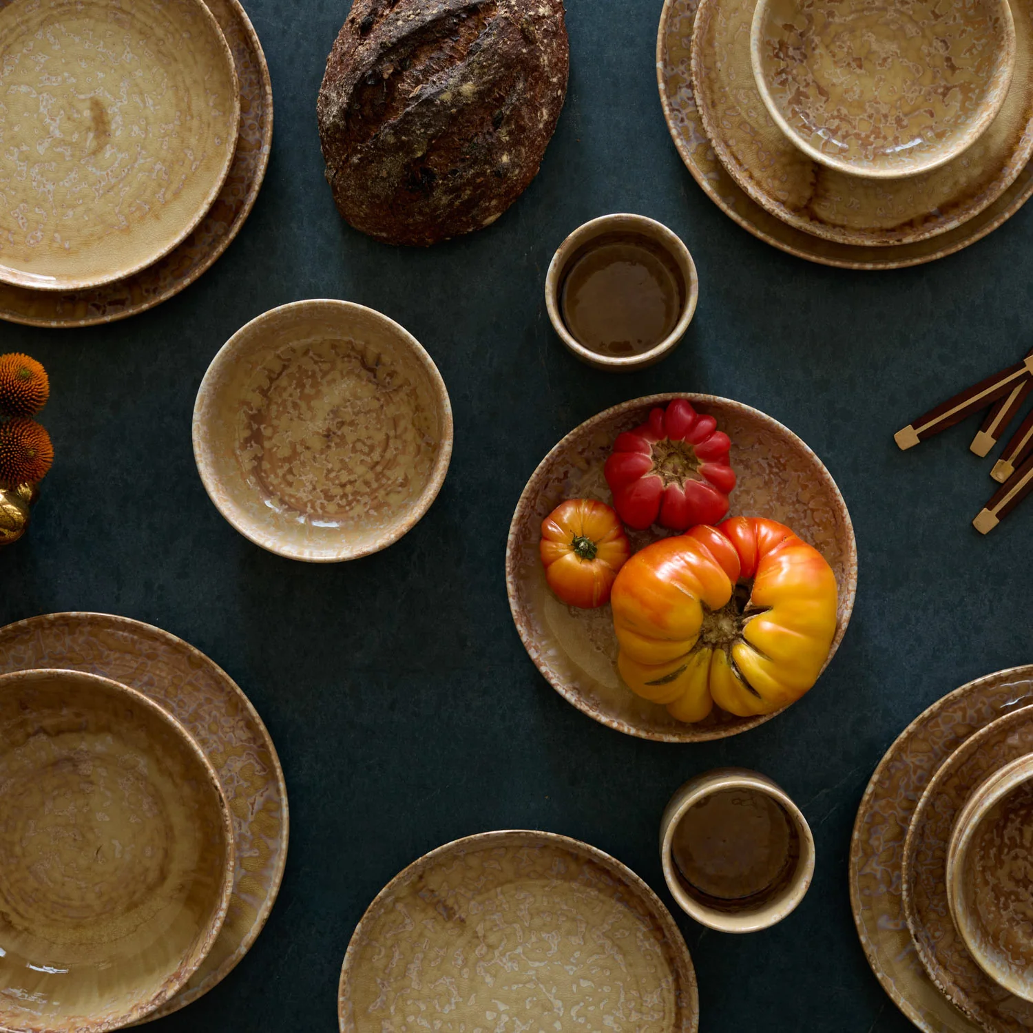 Hanami Stoneware Mug Set, Sand, Set of Four - Image 2