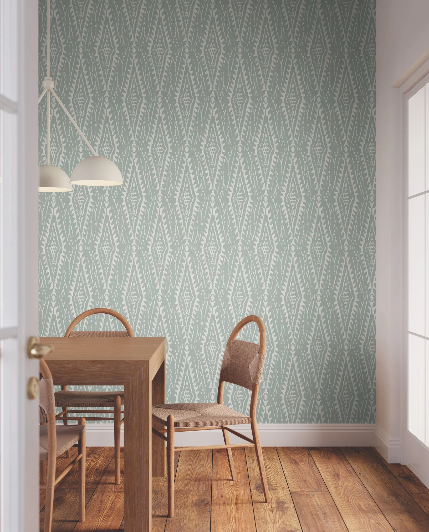 Rousseau Sage Paperweave Wallpaper - Image 2